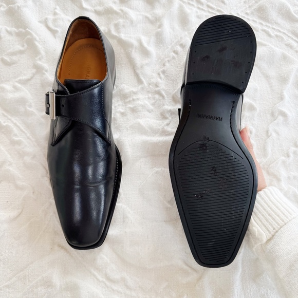 Magnanni Marco Monk Strap Shoes Size 7 $435 - Picture 9 of 11